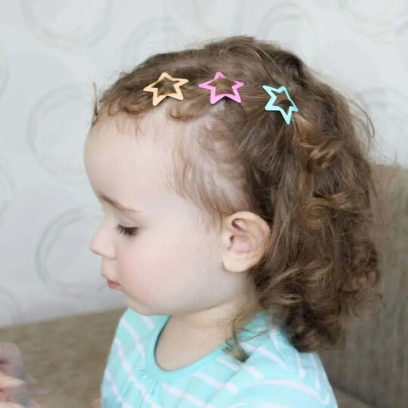 6Pcs/Set Cute Star Hair Clips Candy Color BB HairClip Metal Snap Kids Hair  Barrettes Beautiful Girls Hair Accessories | Lazada PH