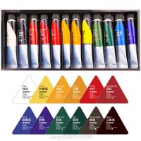 Professional 1224Colors 20ml Acrylic Paint Set Nail Art Painting Water Resistant Paint for Fabric Drawing Tools DIY Au03 20