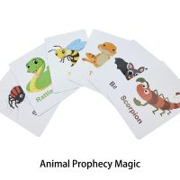 Animal Prophecy Magic Cartoon Magic Card Children Toy Close Up Magic Teaching Magic Games for kids Easy to do Flash Cards Flash Cards