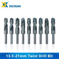 Reduced Shank Nitride Coating Twist Drill Bit HSS Drill Bit 13.5-21mm Hole Cutter For Wood/Metal Drilling Bit Gun Drill Bits