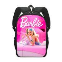 【Hot Sale】 2023 new princess schoolbag barbie polyester comfortable backpack Korean version of large-capacity computer bag