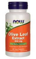 NOW Foods, Olive Leaf Extract, 500 mg, 60 Veg Capsules