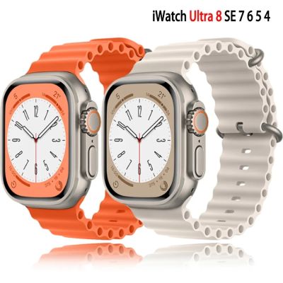 Ocean Strap For Apple watch Band 49mm 45mm 44mm 40mm 41mm 42mm 38mm silicone correa bracelet iWatch serie Ultra 3 4 5 6 SE 7 8