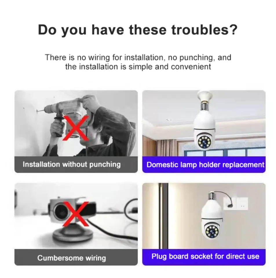 bulb holder cctv camera