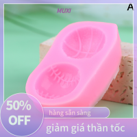 ?【HOT SALE】MUXI แม่พิมพ์ซิลิโคนลายลูกบาสเก็ตบอลลายลูกวอลเลย์คราฟท์ DIY แม่พิมพ์อบคัพเค้กฟองดองอุปกรณ์ตกแต่งเค้ก1ชิ้น