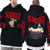 Movie Scarface Tony Montana Graphic Hoodie MenS Fashion Rock Oversized Sweatshirt Men Women Casual Vintage Hip Hop Punk Hoodies Size Xxs-4Xl
