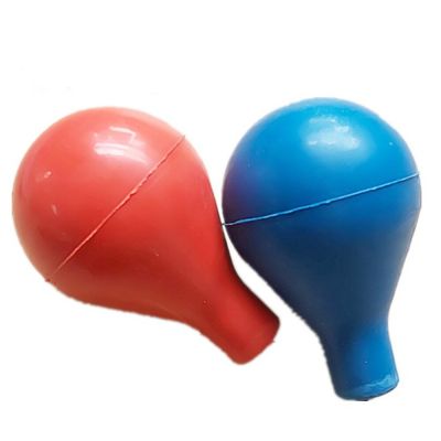Yingke ลูกปิเปตน้ำลูกบอลดูดสีแดง/ยางสีน้ำเงินเหมาะสำหรับหลอดไฟดูดยางขนาด15มล. สำหรับปิเปตต์ขนาด15มล.