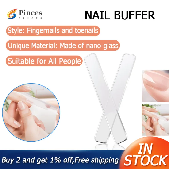 Glass Nail Shiner - Nano Glass Nail Files Crystal Nail Buffer Shine Polisher  For Natural Fingernails Toenails | Lazada PH