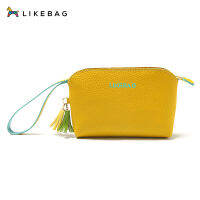 LIKEBAGกระเป๋าคลัทช์ต้นฉบับตัวอักษรสีเดียวตกแต่งแฟชั่นสำหรับผู้หญิงกระเป๋าคลัทช์สำหรับCasual Street Office Global Collection