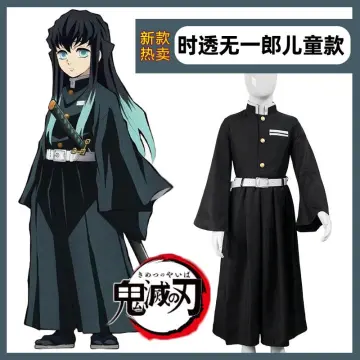 Tokitou Muichirou Kisatsutai Ghost Hunter Uniform Wig Kimetsu No