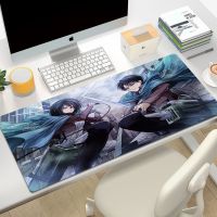 Attack on Titan Mouse Pad Desk Protector Keyboard Mat Gaming Gamer Pc Accessories Mats Computer Desktop Anime Mousepad 50x100cm