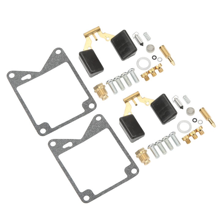 ชุดซ่อมแซมคาร์บูเรเตอร์สำหรับมอเตอร์ไซค์ชุดคาร์บูเรเตอร์ประกอบใหม่2ชิ้นสำหรับงานหนัก