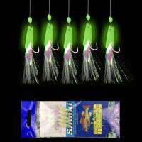 Wifreo 5 ชิ้น/ถุง Sea/Salterwater ตกปลาน้ำจืดตกปลา Sabiki Rigs String Hook แฟลช Luminous Fish String Hook-hexinge