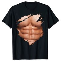 Chest Six Pack Muscles Bodybuilder T Shirt Graphic Streetwear Short Sleeve Birthday Gifts Summer T-Shirt Mens Friend Clothing