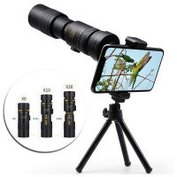 HD 10-300 X40 Zoo Monocular escope Long Range escope for Smartphone Spyglass Zoom HD for Camping Hunting Watching Hunting