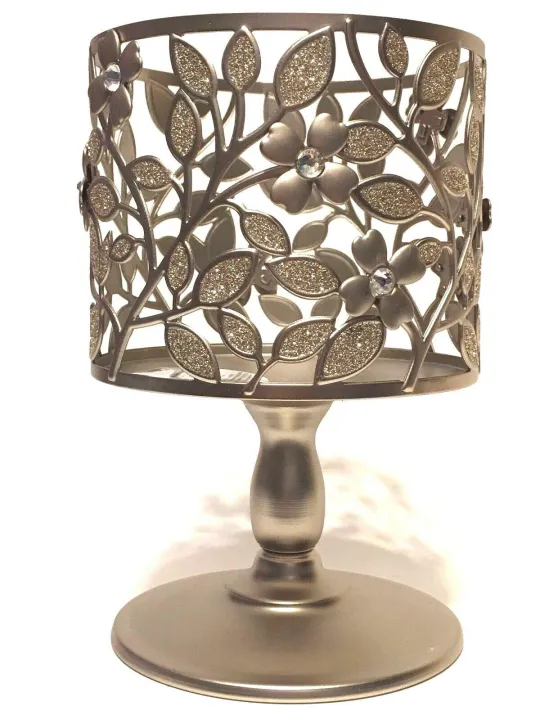 Bath and Body Works DOGWOOD PEDESTAL 3 WICK CANDLE HOLDER SLEEVE 14.5