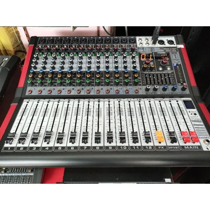 BLACK SPIDER BSPM-120S 12 CHANNEL POWER MIXER | Lazada