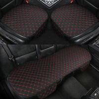 Flax Car Seat Cover Cushion Universal Front Rear Back Seat Cover Car Chair Breathable Protector Mat Pad With Pocket