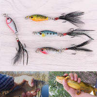 Laogeliang 4pcs จำนวนมาก Hard Metal Fishing lures Crank เหยื่อขนาดเล็ก minnow Lure BASS Tackle hooks