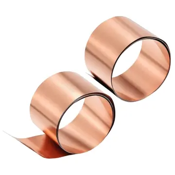 99.9% Pure Copper Sheet 0.01-0.3mm Thin Metal Plate Foil Rolls 100-200mm  Crafts