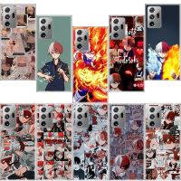 เคสโทรศัพท์การ์ตูน My Hero Of The Academy Anime Todoroki,สำหรับ Samsung S22 Ultra S21 Plus Galaxy S20 FE S10 Lite 2020 S9 S8 S7 S6