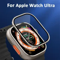 Metal Bumper Tempered Glass For Apple Watch Ultra 49mm Screen Protector Anti-Scratch HD Full Film iWatch Ultra 49 mm Accessories