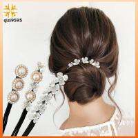 QIZI9595 ดอกไม้ที่ส่องแสง เครื่องทำซาลาเปา เปลือกไข่มุก เวทมนต์โดนัท บิดขนมปัง น่ารักน่ารักๆ อุปกรณ์เสริมผม มวยผมฝรั่งเศส สาวผม