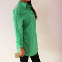 Green Blouses Women Shirts Tops Long Shirts Tunics Tops Ladies Tops and Blouses Blusas Mujer Casual Woman Blouses Tops