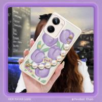 Nordic style Back Cover Phone Case For OPPO Realme10 Pro 5G phone case Skin-friendly feel Anti-fall Solid color Cartoon