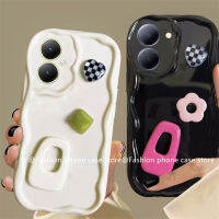 Phone Case เคส VIVO Y27 Y78 Y36 4G 5G Y35 Y16 Y22 Y22s Y02 Y02A Y02T Y02s Y01 ตุ๊กตาสเตอริโอดอกไม้การ์ตูนเคสป้องกันเลนส์ปกหลังนุ่ม2023