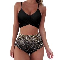 hotx 【cw】 Piece Print Bikinis Sets Push Up Bathing Swimwear Waist Swimsuit Beachwear Swim Brazil