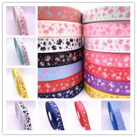 5yards 25mm Grosgrain Printed  Butterfly Ribbons for Wedding Christmas Party Decorations DIY Bow Craft Ribbons Supplies Gift Wrapping  Bags