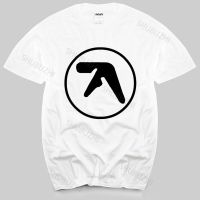 2023Newฤดูร้อนชายเสื้อยืดยี่ห้อ Teeshirt Aphex Twin Vintage โลโก้เสื้อยืดสีขาวผ้าฝ้าย Man T เสื้อ Drop Shipping