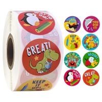 500 Pcs Reward Stickers Motivational Stickers Roll For Kids For School Reward Students Teachers Cute Animals Stickers Labels Stickers