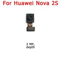 ด้านหน้าและด้านหลังกล้องหลังสำหรับ Huawei Nova 2i Nova2i โมดูลกล้องหลักสายเคเบิลงอได้อะไหล่ทดแทน