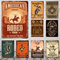 Vintage Western Cowboy ภาพยนตร์โปสเตอร์ Art ป้ายดีบุกสำหรับ Man Cave, Bar, Cafe หรือ Garage Wall Decor