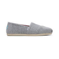 TOMS รองเท้าลำลองผู้หญิง สลิปออน รุ่น Alpargata Shadow Brushed Herringbone with Cloudbound (CB) รองเท้าลิขสิทธิ์แท้