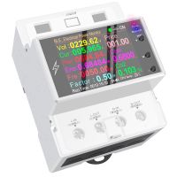 AT4PB Din Rail AC Monitor 110V 220V 100A Voltage Current Power Factor KWH Electric Energy Frequency Meter Bluetooth