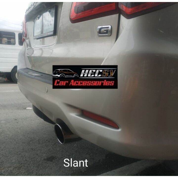 automobile parts Hks Muffler Tip Smoke Black Gun Metal Slant Flat