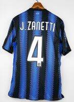 4 J. ZANETTI INTER HOME KIT 2010 2011 FULL UCL FOOTBALL SHIRT SOCCER JERSEY