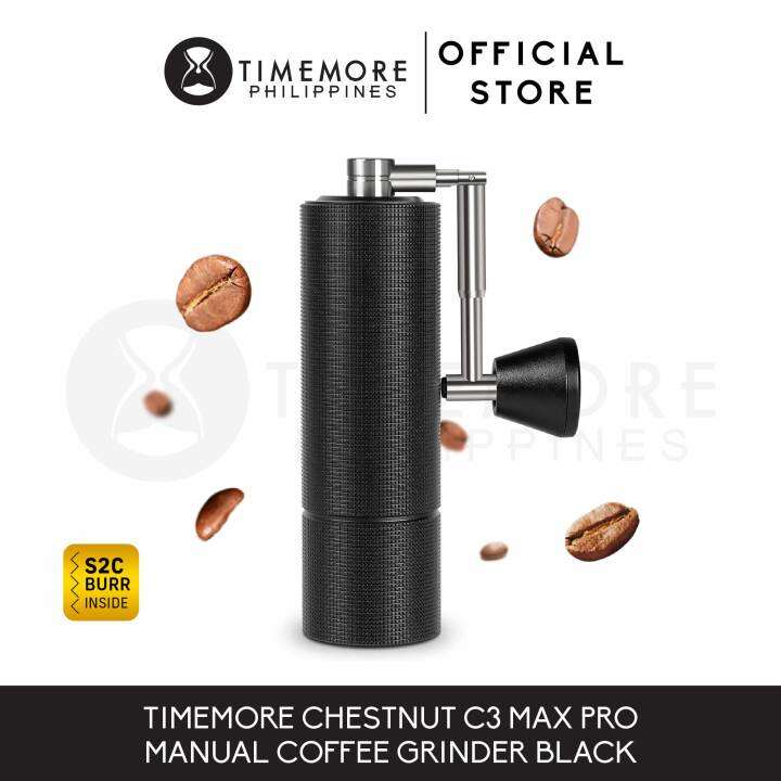 TIMEMORE C3 Max Pro Coffee Hand Grinder with Folding Handle Black ...