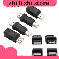 zhilizhi Store USB 2.0 Type A Female to Type B Male Printer Adapter Converter Connector Male to Female Plug Electronics