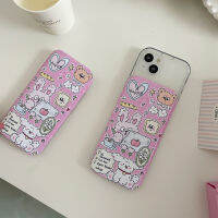 โครงสร้างที่หุ้มรีโมทคอนโทรไร้สายไอโฟนเคสสำหรับ iPhone 14 13 12 11 Pro Max โมเดลน่ารักสีสันสดใสหรูหราสง่างามแนวสตรีทวินเทจวัสดุพลาสติก