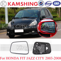 CAPQX สำหรับ HONDA FIT JAZZ CITY 2003 2004 2005 2006 2007 2008รถภายนอกกระจกมองหลัง Mirrior เลนส์ประตูด้านหลังดูกระจก Glass