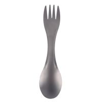 Spork fork spoon hike travel Cookware portable backpack utensil tableware long cutlery outdoor camp Picnic Ti Titanium flatware Flatware Sets