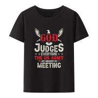 God Judge Everyone The Us Army Just organizes The Meeting, Camiseta con estampado Modal, camisas originales para hombres, ropa de calle Y2k, camisetas de ocio