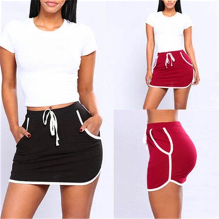 cc-ladies-skirt-sides-swearpants-elastic-waist-short-skirts-joggers-with-pockets