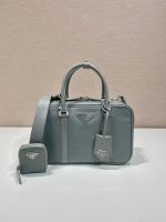 Prada Medium antique nappa leather top handle bag