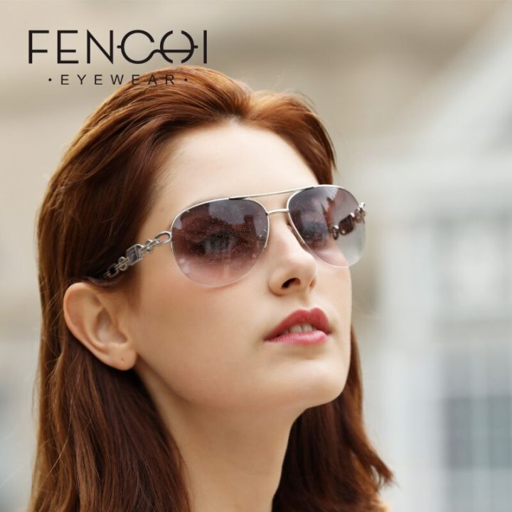 fenchi-แว่นกันแดดป้องกันสีฟ้าสีชมพูสีขาวหรูหราสีขาว-zonnebril-dames-กุหลาบกรอบแว่นตากันแดดผู้หญิง