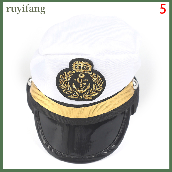 ruyifang-dog-yacht-ทหารหมวกเรือเรือเรือเรือเรือเรือกัปตันหมวกเครื่องแต่งกาย